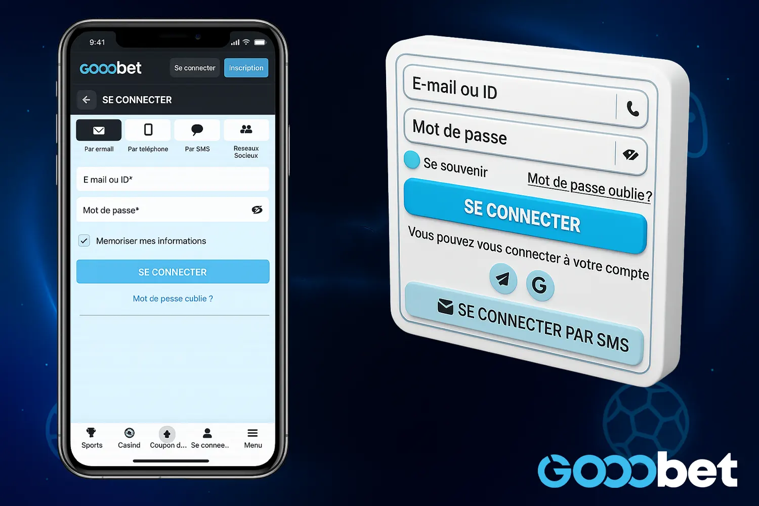 صفحة إنشاء حساب Gooobet